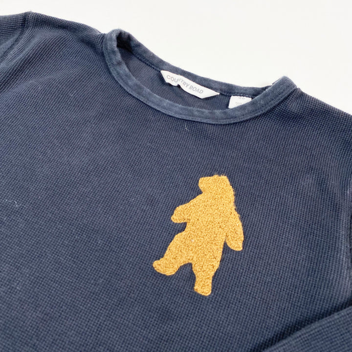 Country Road navy waffle cotton shirt 6Y 2