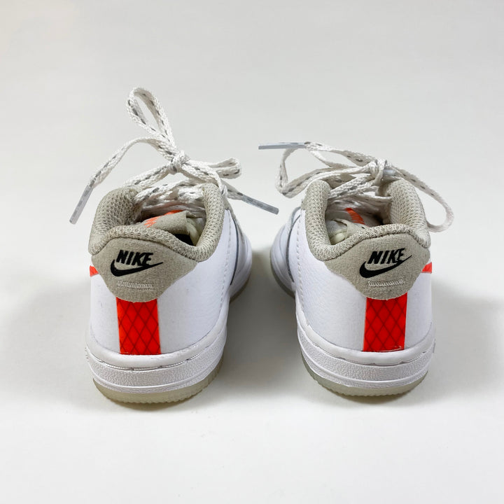 Nike white neon orange nike force 19.5