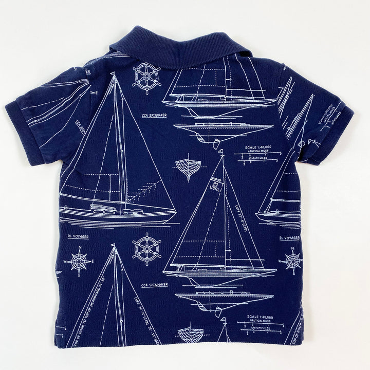 Ralph Lauren navy nautical polo shirt 6M/70 3