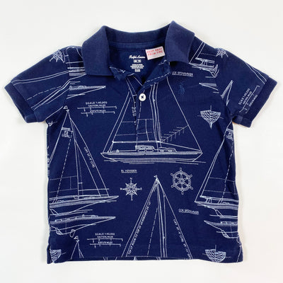 Ralph Lauren navy nautical polo shirt 6M/70 1
