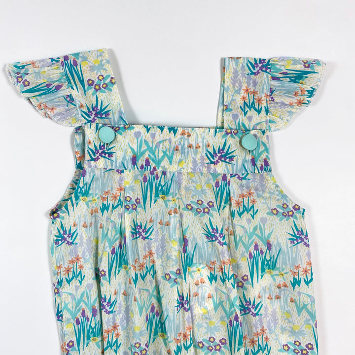 Poupette à la Plage turquoise romper 6M 2