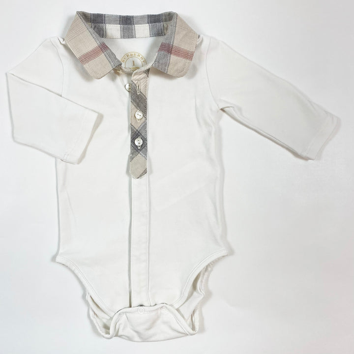 Burberry white checked body 1M/54 1