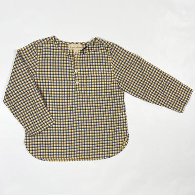 La Petite Collection black/yellow checked shirt 4Y 1