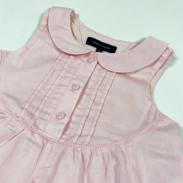 Tommy Hilfiger pink sleeveless dress & bloomers 3-6M 2