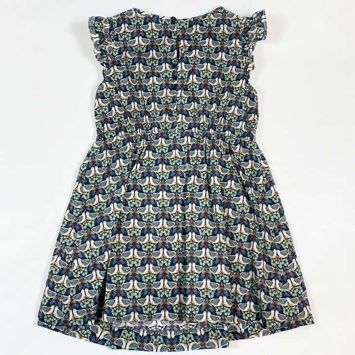 Bonpoint black bird print dress 4Y 3
