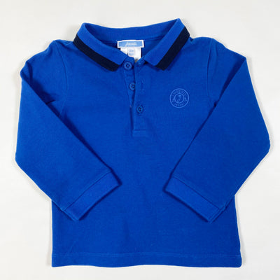 Jacadi blue long-sleeved polo 36M/86 1