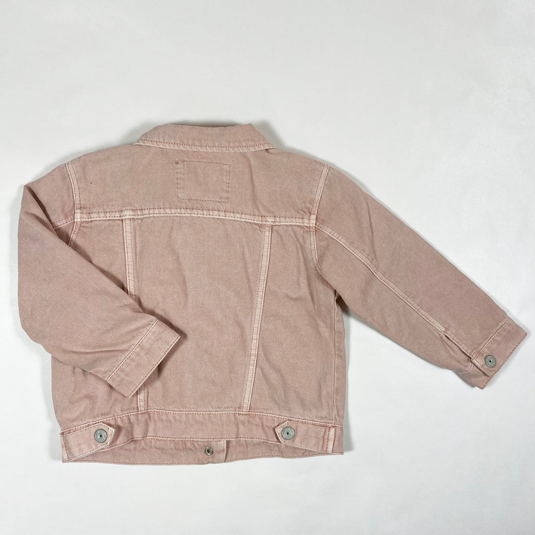 Zara faded pink denim jacket 18-24M/92 3