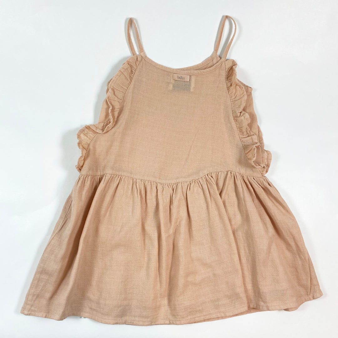 Búho pale peach dress 4Y 2