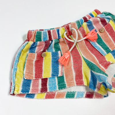 Zara multicolour stripe shorts with tasslels 3-4Y 1