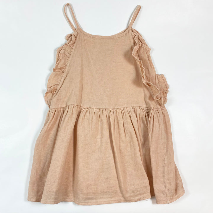 Búho pale peach dress 4Y 1