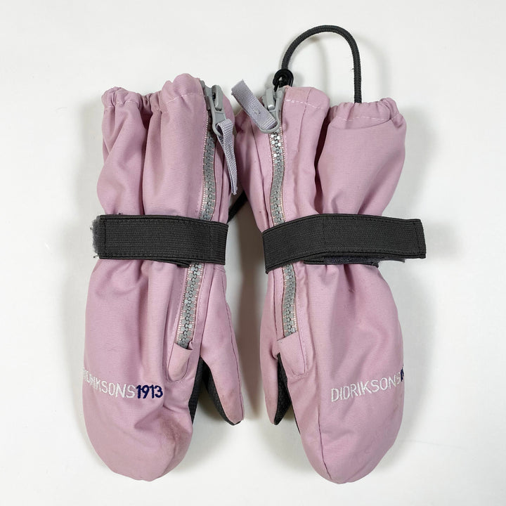 Didriksons dusty pink winter/ski mittens 2/4Y