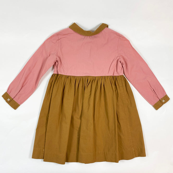 Bonpoint vintage pink dress with embroidered collar 4Y 3