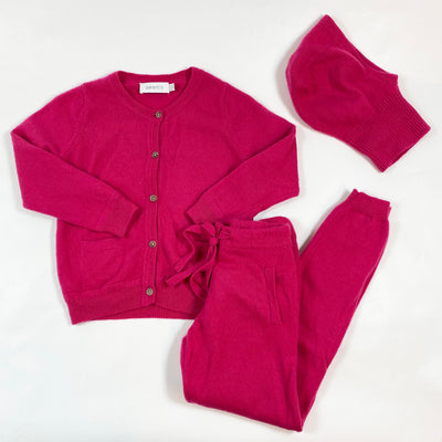 Parenti's hot pink cashmere lounge set with balaclava 2Y 1