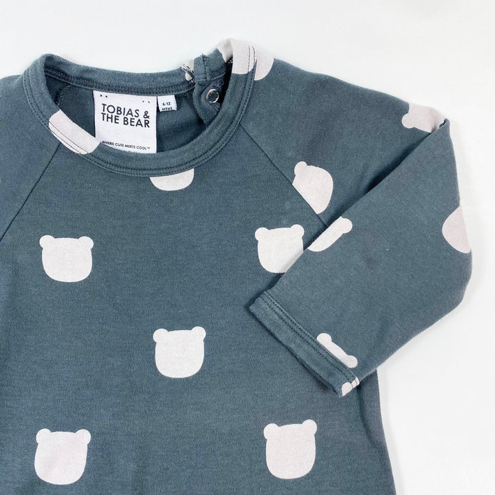 Tobias & the Bear teddy print jumpsuit 6-12M 2
