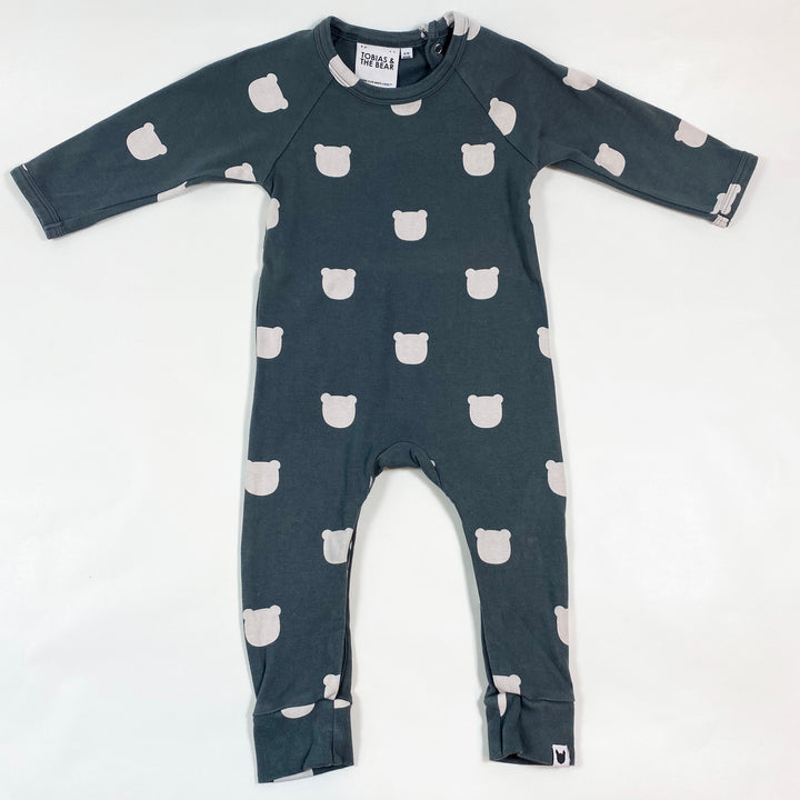 Tobias & the Bear teddy print jumpsuit 6-12M 1
