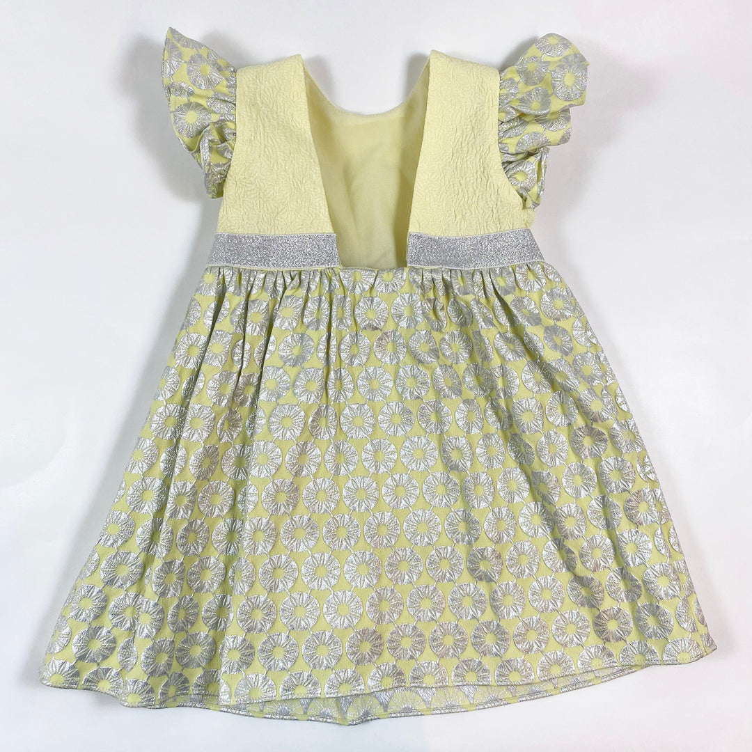 Manège en Sucres yellow/silver festive dress 4Y 1