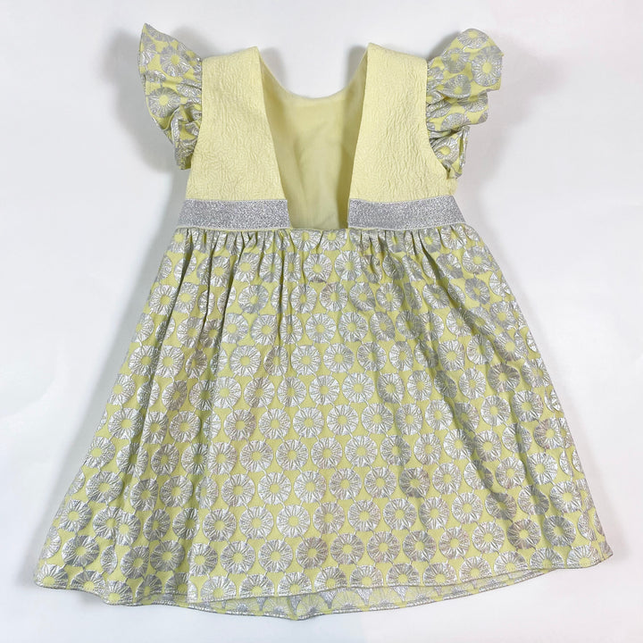 Manège en Sucres yellow/silver festive dress 4Y 1