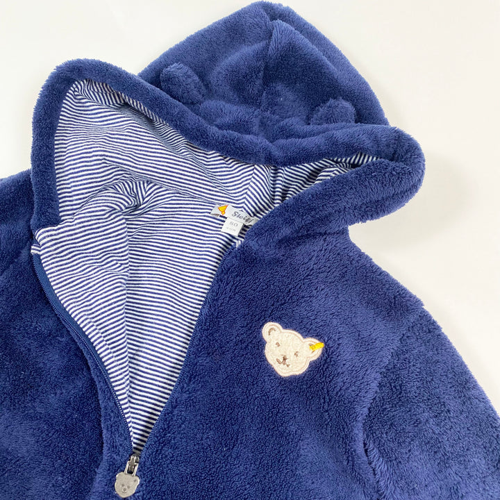 Steiff blue lined teddy overall 9-12M/80 2