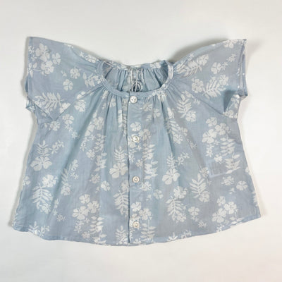 Petit Bateau light blue organic cotton blouse 3M/60 1