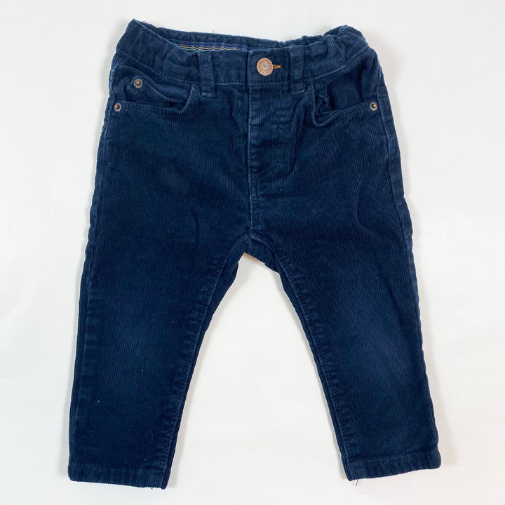 Zara dark navy corduroy trousers 9-12M/80 1