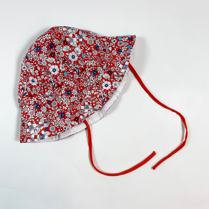 Jacadi red liberty print sun hat 3M/43 1