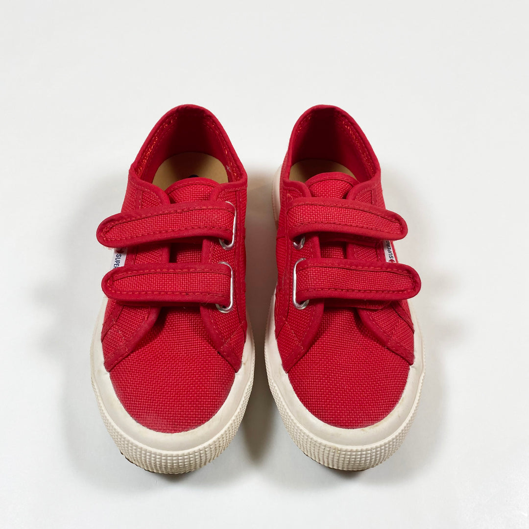 Superga red classic sneakers with velcro 32 2