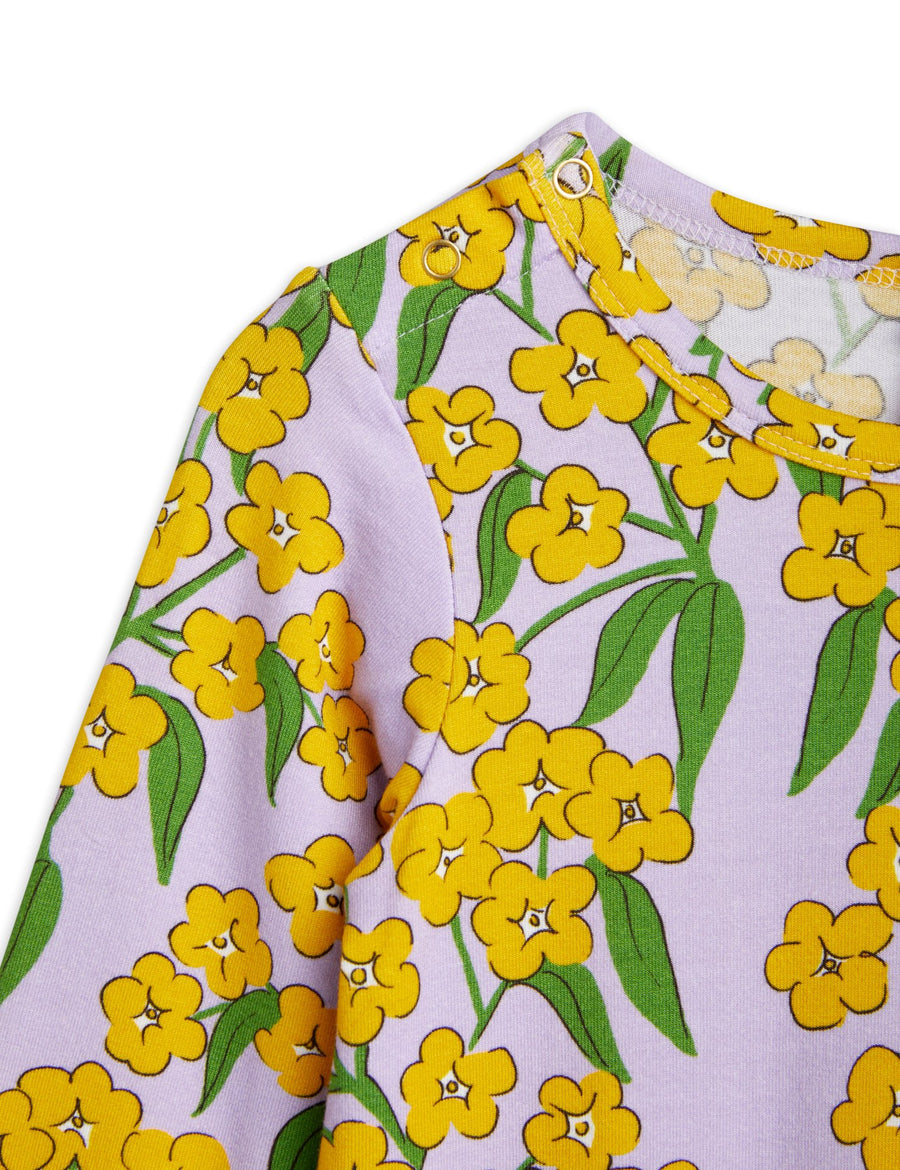 Mini Rodini purple Aline Flowers AOP jumpsuit Second Season 56/62 2