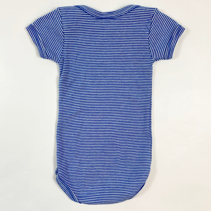 Petit Bateau blue striped short-sleeved body 6M/67 2