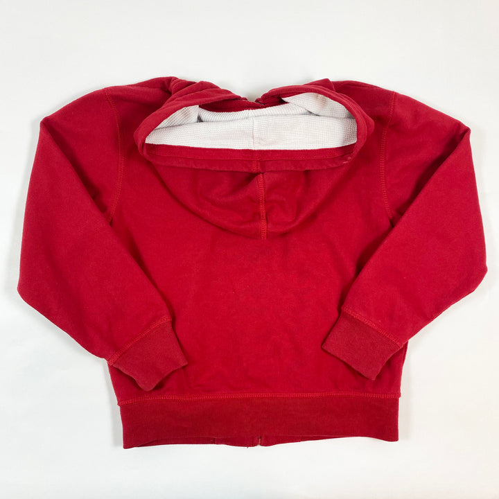 Gap red classic logo zip hoodie 6-7Y/120 2