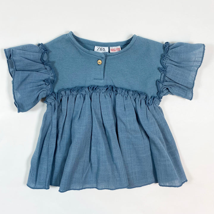 Zara grey/blue tunic 9-12M/80 1