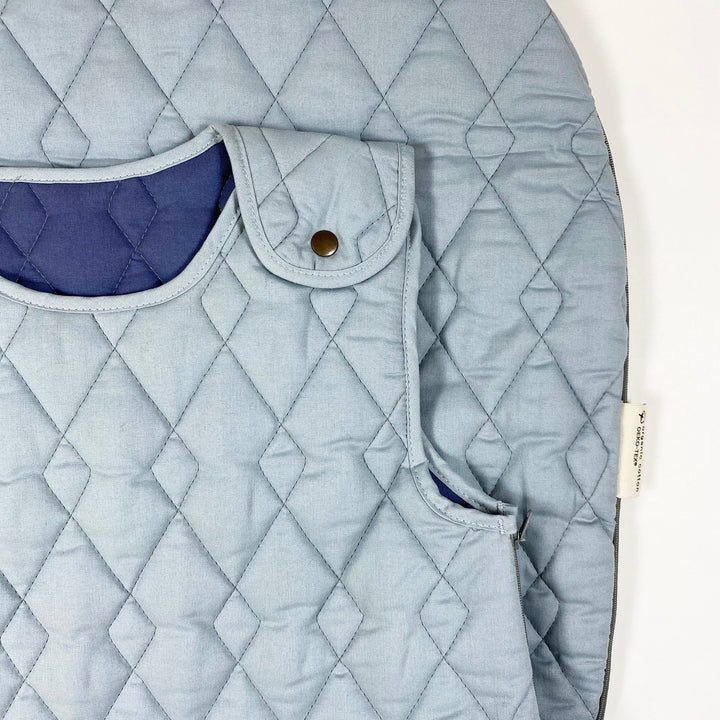 Nobodinoz blue/grey quilted 'oslo xl' sleeping bag Second Season 90cm 2.2 TOG