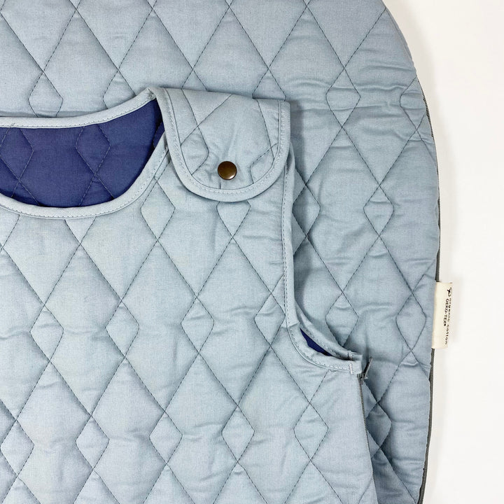 Nobodinoz blue organic cotton quilted sleeping bag Second Season 6-18M 2.2 TOG