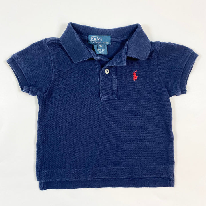 Ralph Lauren navy polo shirt 9M 1