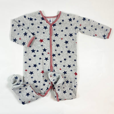 Petit Bateau grey star print velour pyjamas 18M/81 1