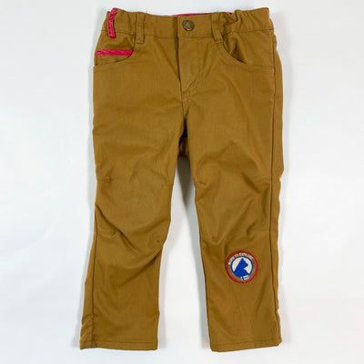 Finkid mustard light hiking/outdoor trousers 80/90 1