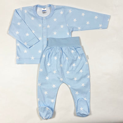 Zewi blue star cardigan & pants set 68 1