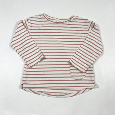 Zara blush striped top 3-4Y 1