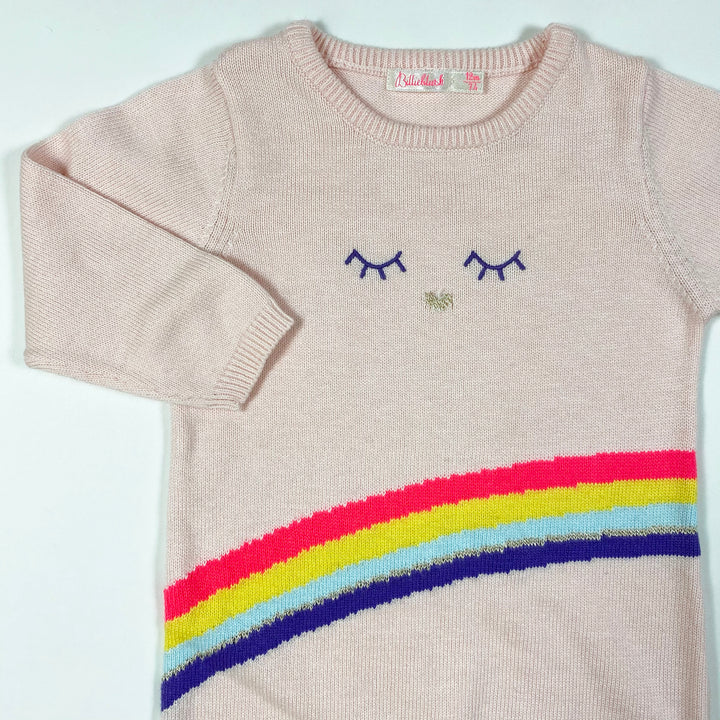Billieblush pink rainbow knitted dress 12M/74