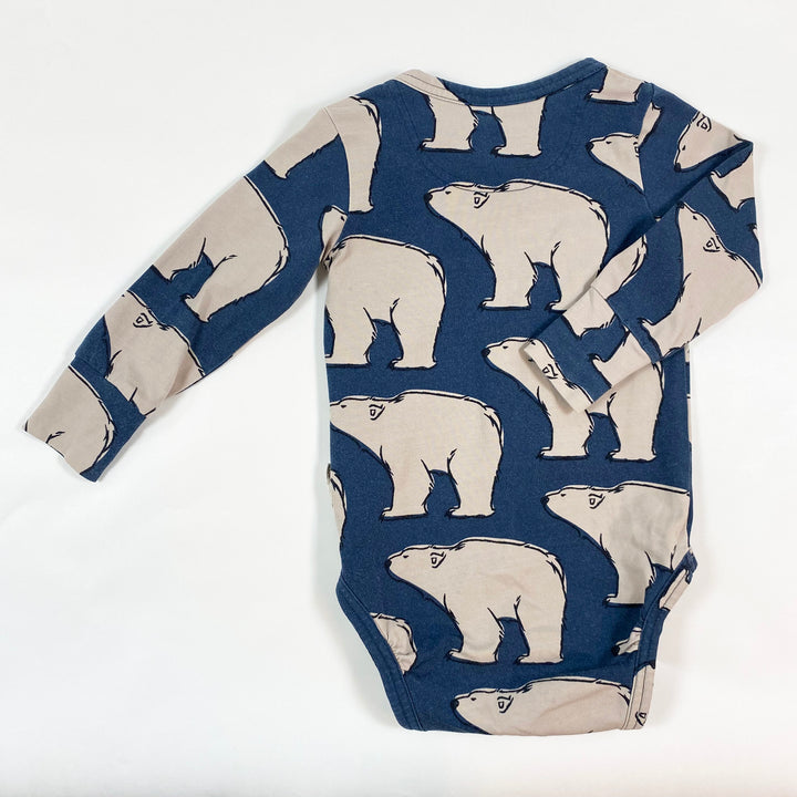 Maxomorra polar bear print body 9-12M/74-80 2
