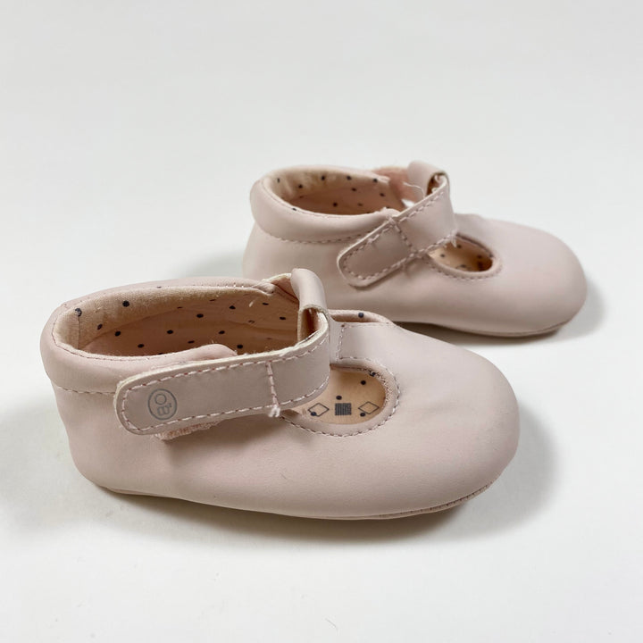 Obaïbi light pink t-bar baby shoes 1/6M
