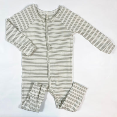 Rylee + Cru light khaki striped ribbed pyjama 2-3Y 1