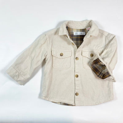 Zara off-white denim lined jacket 18-24M/92 1