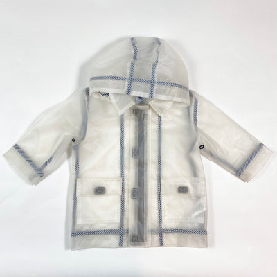 Petit Bateau iconic transparent rain jacket 12M/74 1