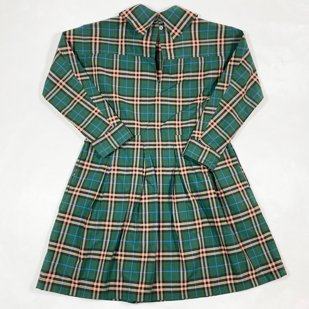 Burberry green plaid cotton dress 8Y/135 3