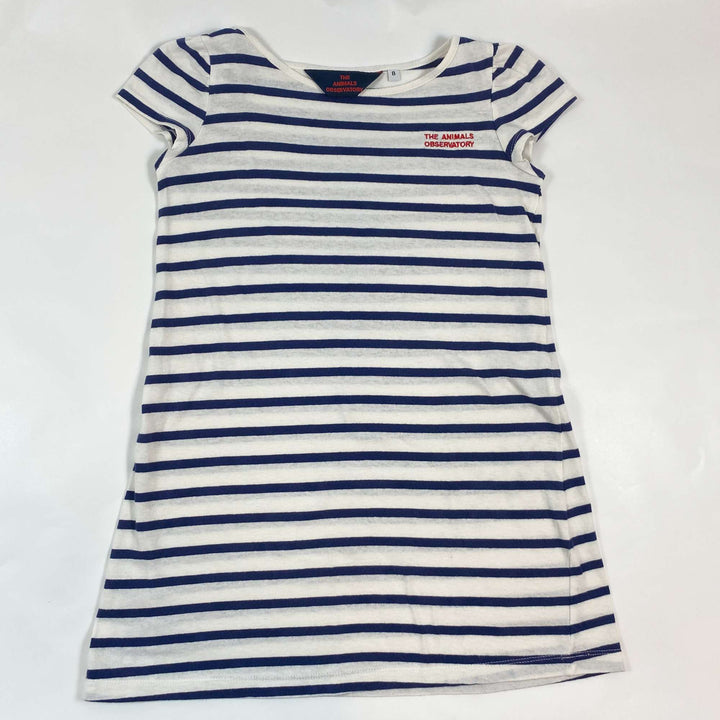 The Animals Observatory navy striped dress 8Y 2