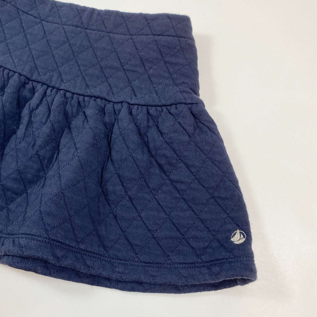 Petit Bateau navy quilted skirt 8Y/128 2