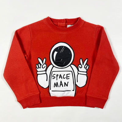 Stella McCartney Kids red Space Man sweatshirt 18M 1
