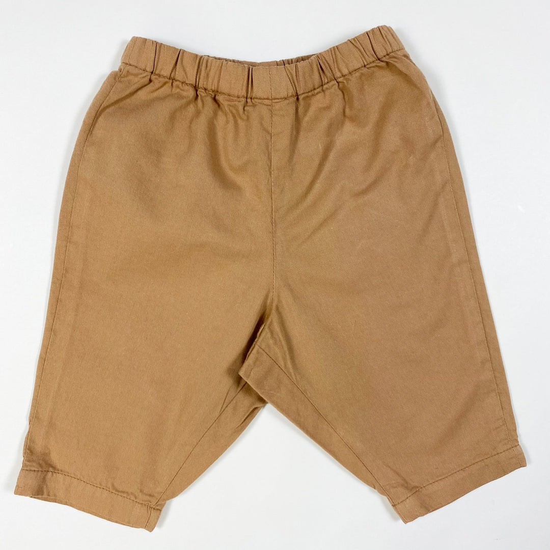 Bonton marron Marelle cotton pants Second Season 3M