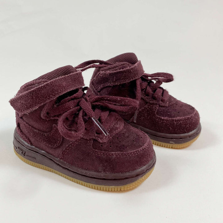 Nike burgundy suede Court Borough sneakers 21 1