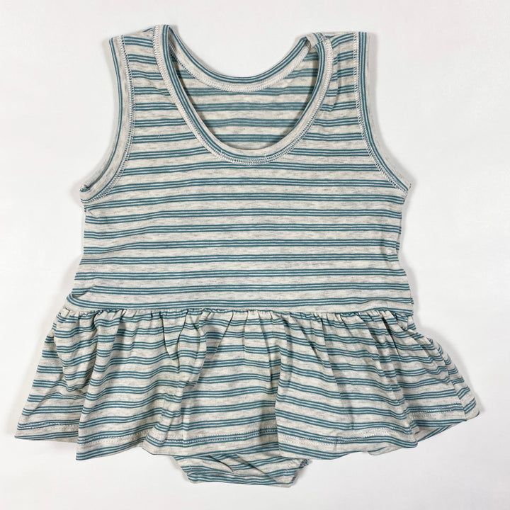 1+ in the Family ceret mint striped body dress Second Season 18M